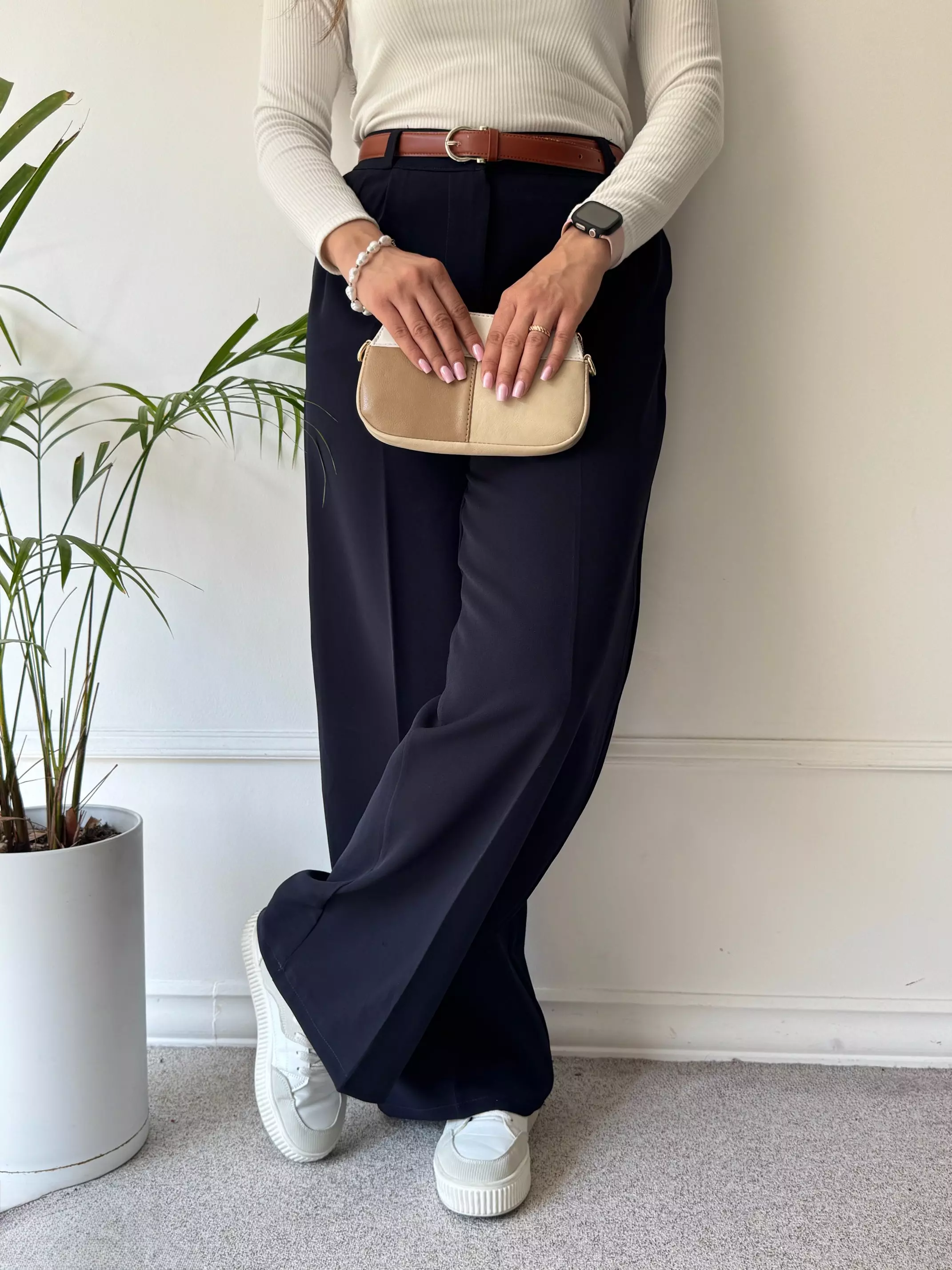 شلوار زنانه کرپ سان بگ